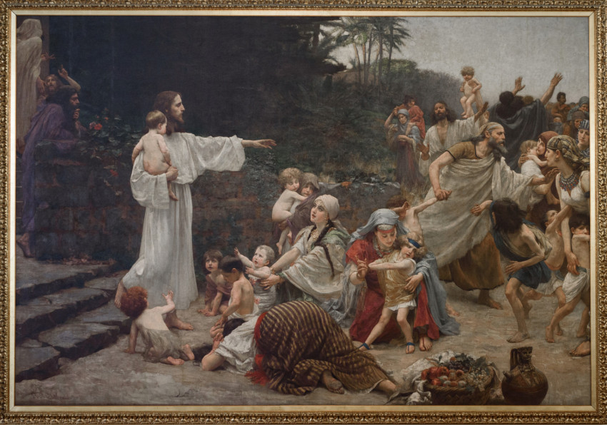 Vlaho Bukovac: Engedjétek hozzám jönni a kisgyermekeket