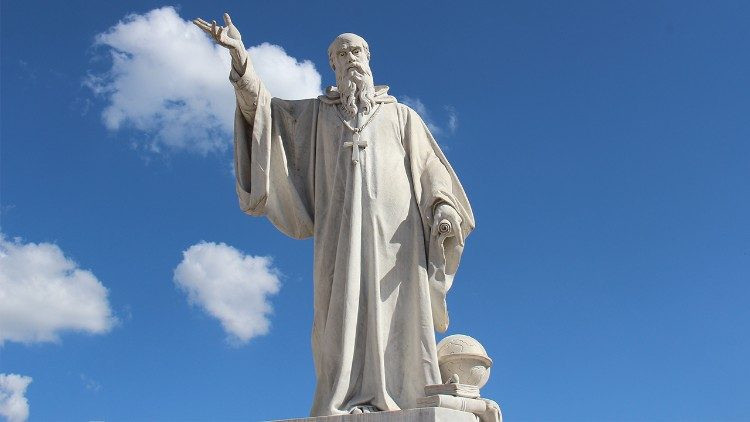 Szent Benedek szobra Norciában