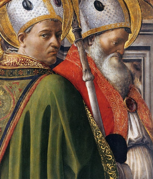 Fra Filippo Lippi: Szent Ágoston és Szent Ambrus (1437 körül)