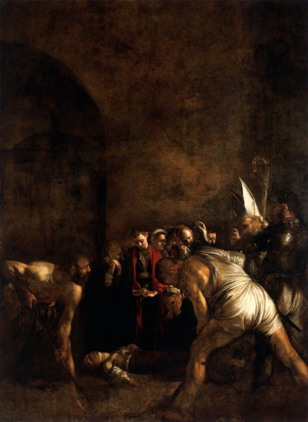 Caravaggio: Szent Lúcia temetése (1608)