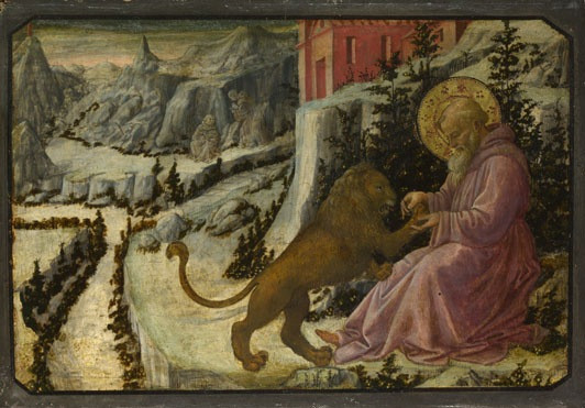 Fra Filippo Lippi: Szent Jeromos és az oroszlán (1455–60)
