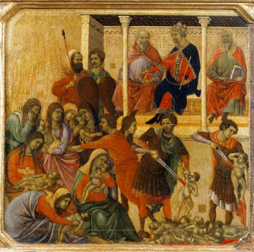 Duccio di Buoninsegna: A betlehemi gyermekgyilkosság (1308–11)