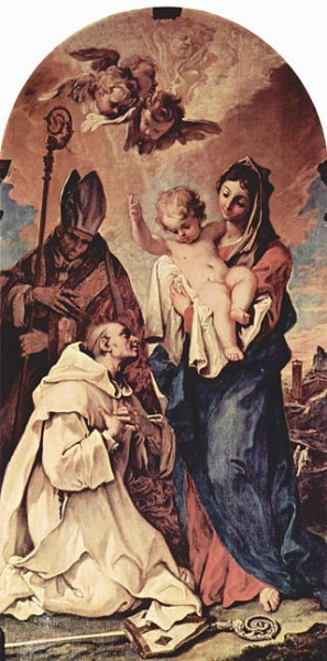 Sebastiano Ricci: Szent Brúnó a Szűzzel és a Gyermekkel (1725–30)