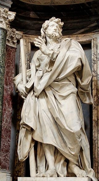 Szent Jakab szobra a lateráni bazilikában  (Angelo de Rossi alkotása)