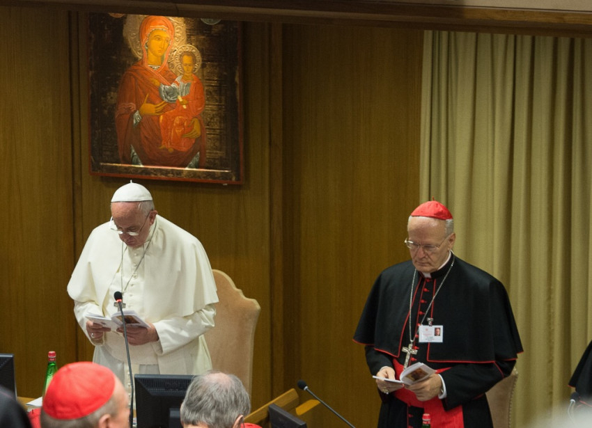 Ferenc pápa részvéttávirata Erdő Péter bíborosnak