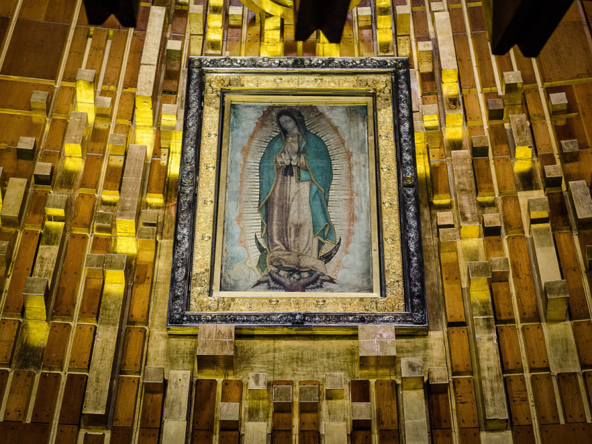 1895-ben kapott koronát a Guadalupei Szűz.