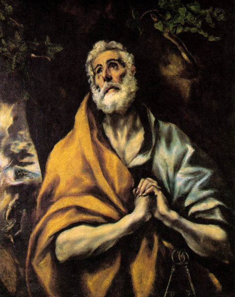 El Greco: Szent Péter bűnbánata (1600 körül)