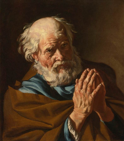 Matthias Stom: Péter apostol imádkozik (17. század)