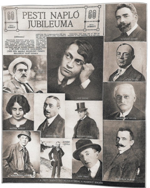 A Pesti Napló szerzői 1910-ben