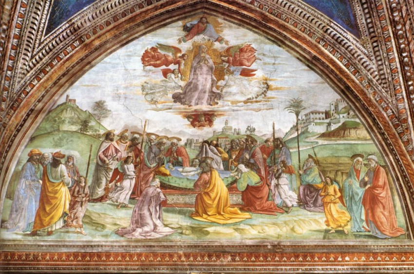 Domenico Ghirlandaio: Szűz Mária mennybevétele (1486–90)