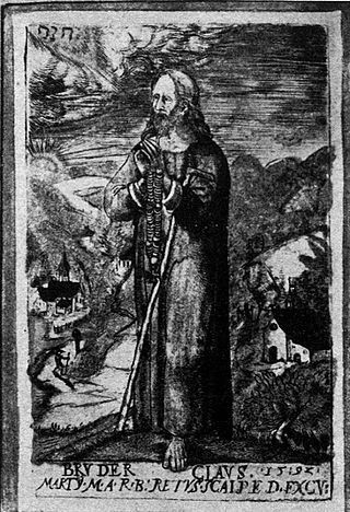 Bruder Klaus Martin Martini 1592-es rajzán