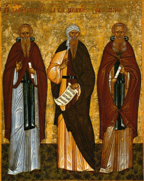 Létrás Szent János, Damaszkuszi Szent János és Nagy Szent Arszéniosz