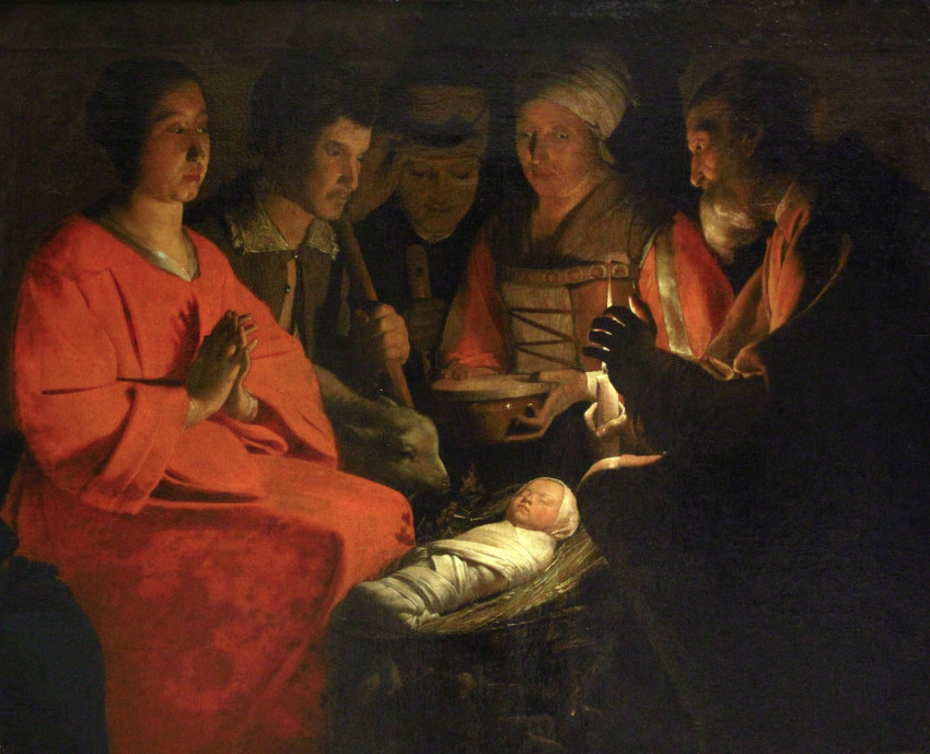 Georges de La Tour: Jézus születése (1644 körül)