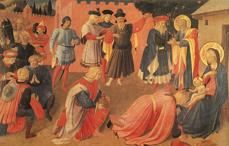 Fra Angelico: A napkeleti bölcsek hódolata (1433 körül)