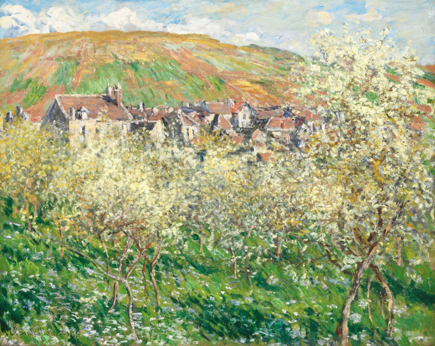 Claude Monet: Virágzó szilvafák 