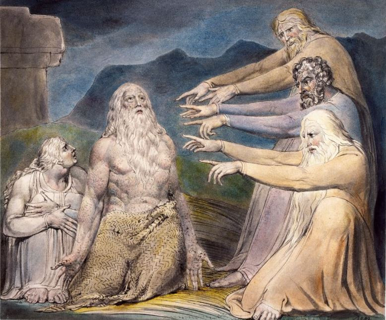 William Blake (1757–1827): Jóbot megfeddik barátai