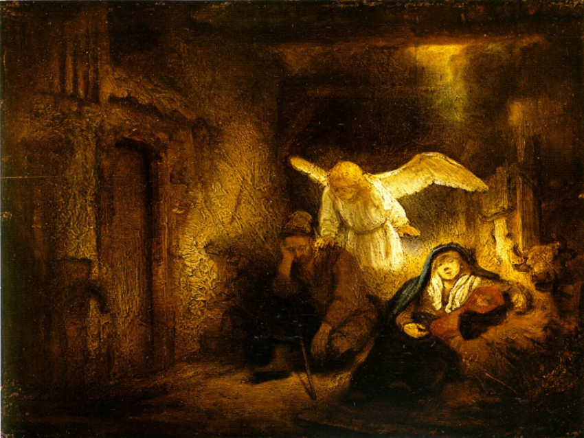 Rembrandt: József álma; 1645/1646