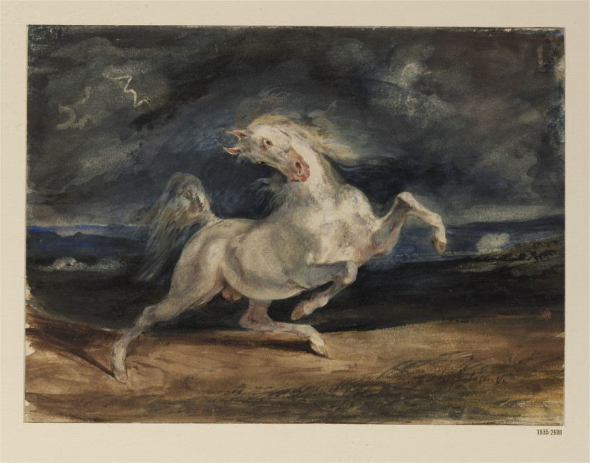 Delacroix: Villámlástól megrettent ló