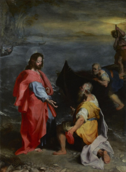 Federico Barocci, 1584-1588 körül. Szent András és Szent Péter meghívása. Olaj, vászon, El Escorial királyi kolostor