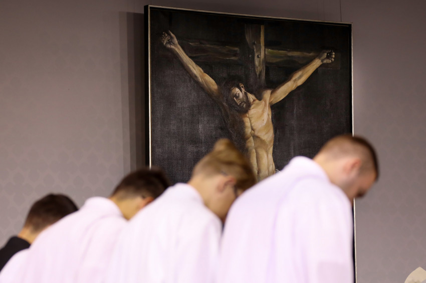  Kisléghi Nagy Ádám Kenyér és bor című alkotása az 52. Nemzetközi Eucharisztikus Kongresszuson