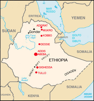 A gandinói orsolyiták missziói Etiópiában