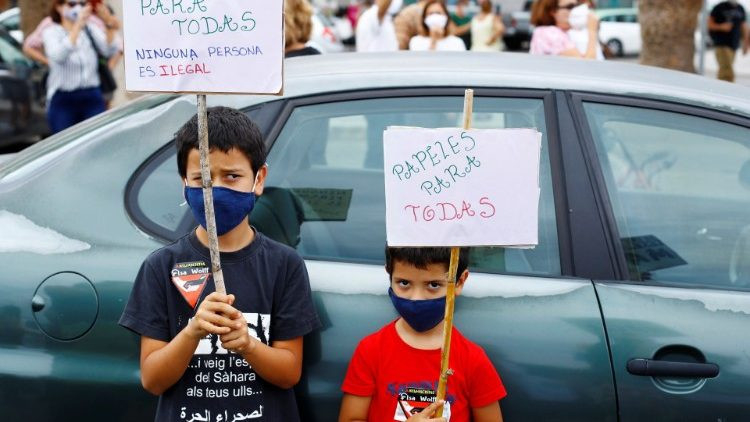 Gyerekek kérnek jogokat (és legalitást) a bevándorlóknak.