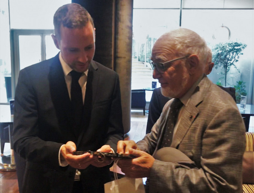 Azbej Tristan államtitkár és Marwan Sehnaoui, a Libanoni Máltai Lovagok Szövetségének elnöke