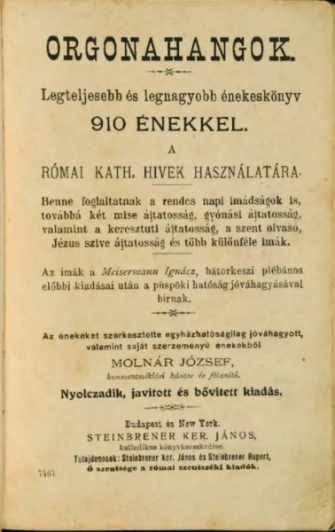 Molnár József: Orgonahangok