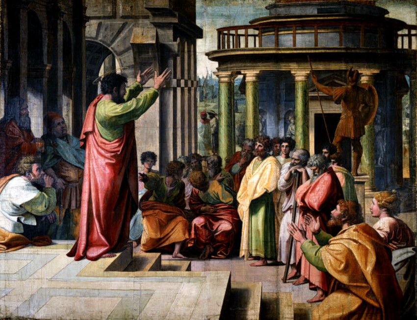Rafaello: Szent Pál Athénban tanít (1515)