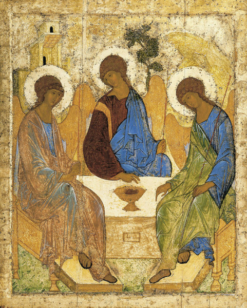 Andrej Rubljov: Szentháromság.ikon, 15. század eleje.