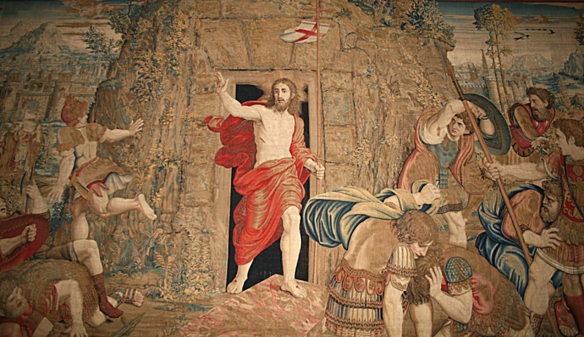 Jézus Krisztus feltámadása, gobelin, Vatikán Múzeum
