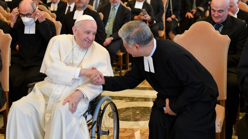 Ferenc pápa az audiencián 