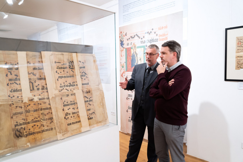 Az Ave spes nostra - A Váradi díszkódextől a Zalka-antifonáléig című kiállítás megnyitóján