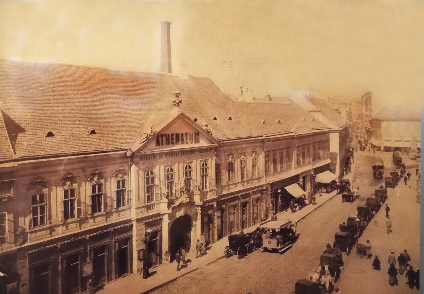 Az Athenaeum Nyomda épülete, 1894, Klösz György felvétele