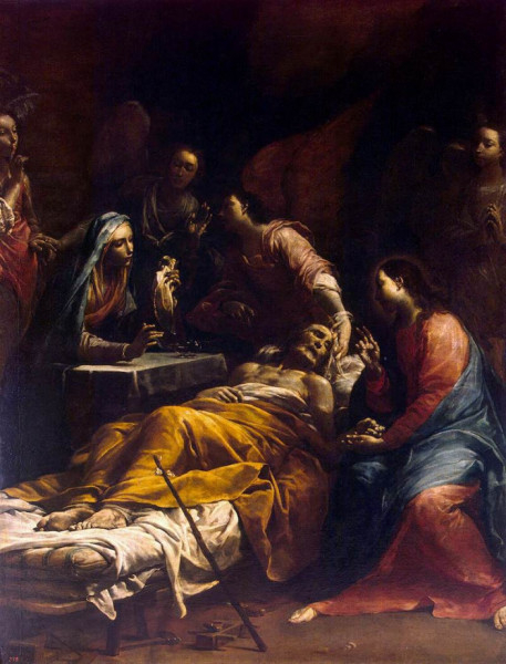 Giuseppe Maria Crespi: Szent József halála (1712 körül)