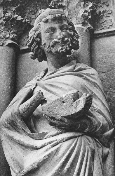 Szent József szobra a reimsi katedrálisban (1240 körül)