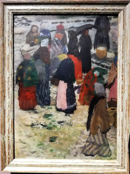 Heti piac Rozsnyón télen, 1908