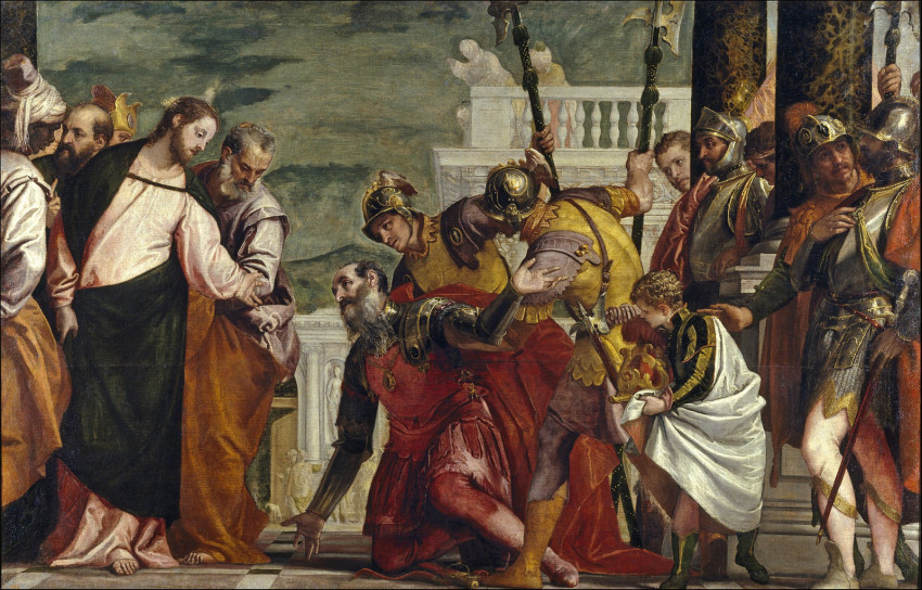  Paolo Veronese: Jézus és a  százados (1571 k.)