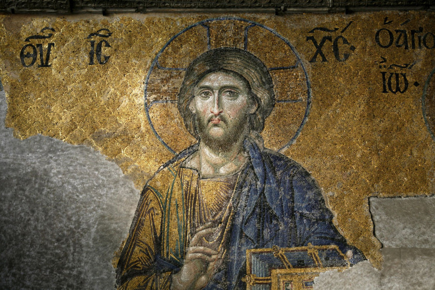 Mozaiktöredék a Hagia Sophiában