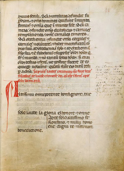 A Naphimnusz legrégebbi ismert változata (13. század)