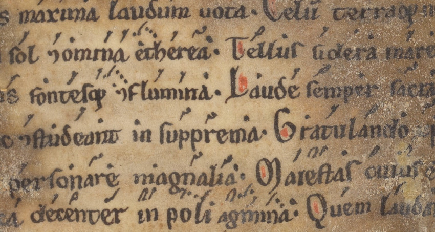 A Hagenes-kézirat egyik borjúbőr pergamenlapjának részlete (Are Flågan/Nasjonalbiblioteket)