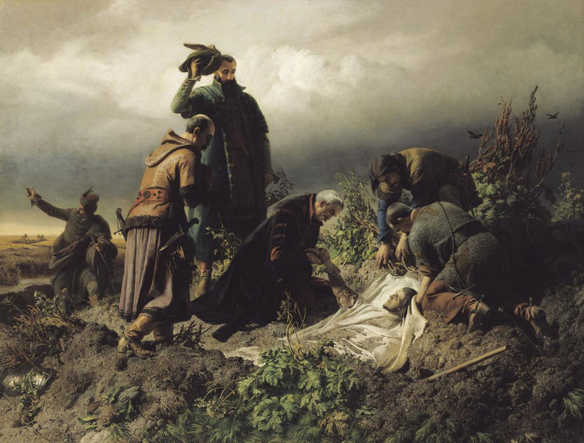 Székely Bertalan: II. Lajos holttestének megtalálása