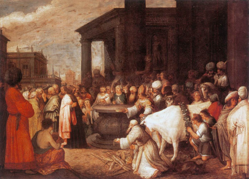 Adriaen van Stalbemt: Pál és Barnabás Lystrában (17. század)