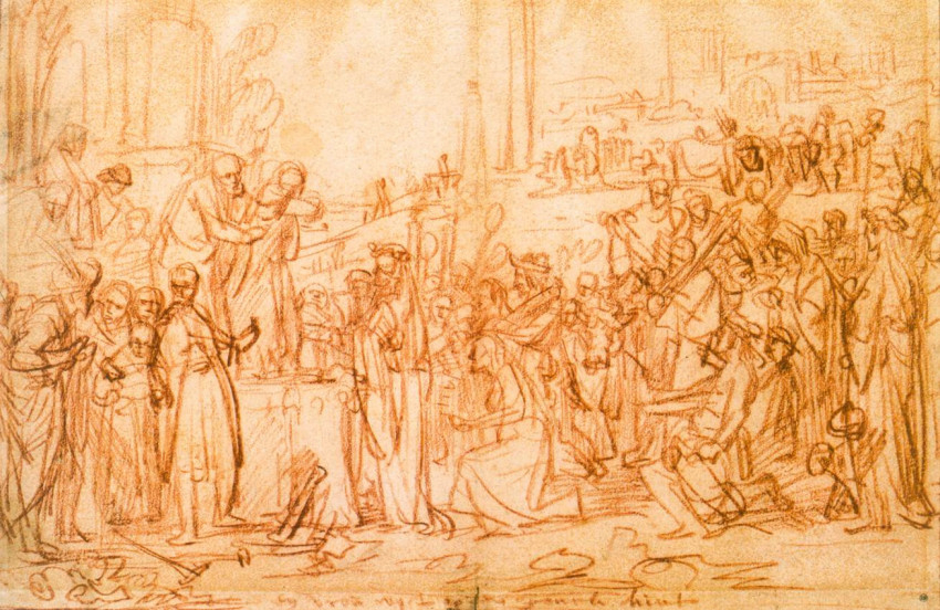 Rembrandt: Pál és Barnabás Lystrában (1637 körül)