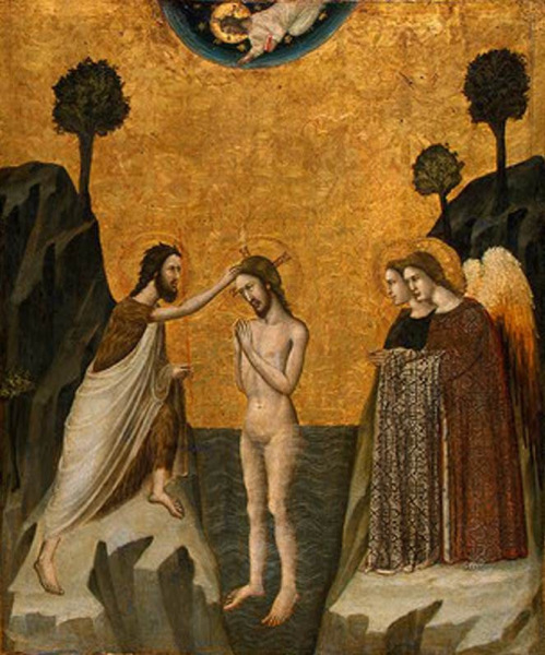 Jézus megkeresztelkedése (1330 körül)