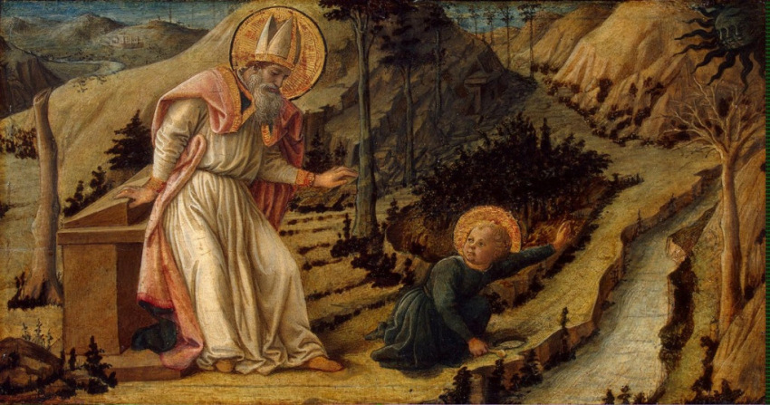 Fra Filippo Lippi: Szent Ágoston látomása (1437 körül)