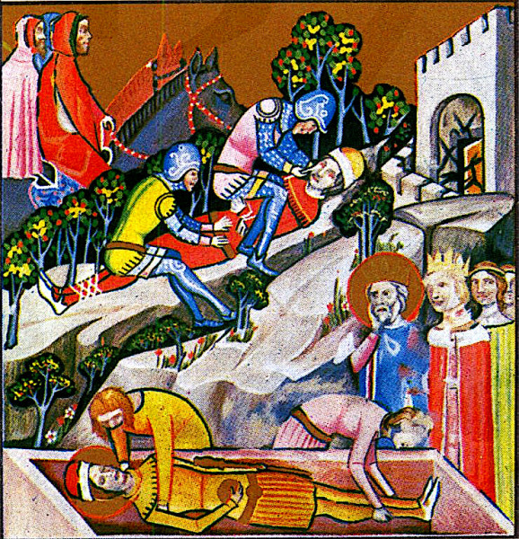 Imre herceg temetése és Vazul megvakítása (Képes krónika)