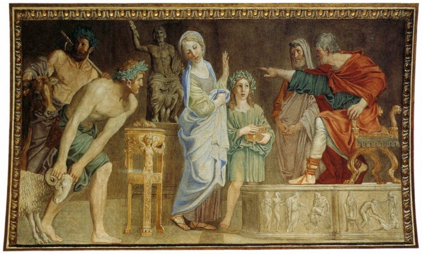Domenichino: Szent Cecília a bíróság előtt (1612–15)