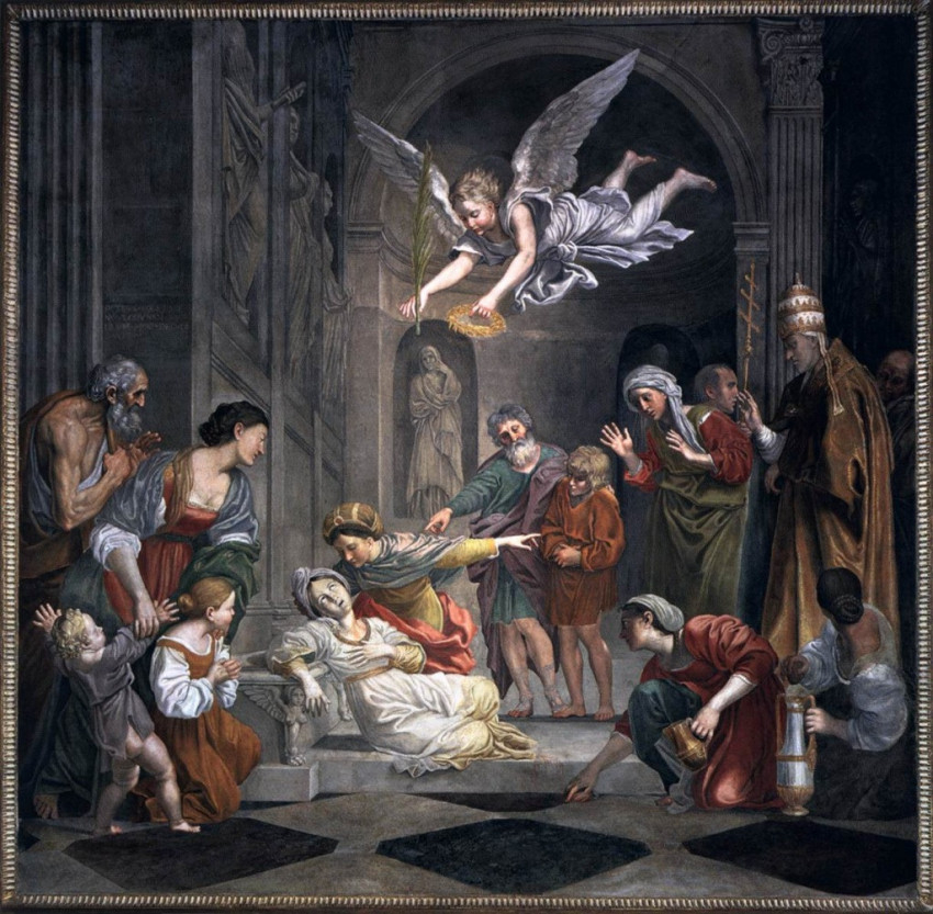 Domenichino: Szent Cecília halála (1612–15)