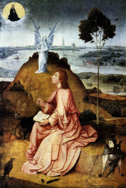 Hieronymus Bosch: Szent János evangélist Patmosz szigetén (1504–05)
